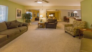 Main floor, 2 living room areas.