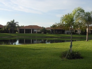 View from the lanai at the back of the house