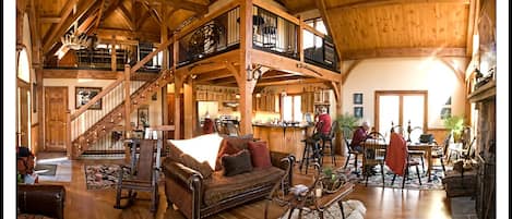 Unique Timber Frame Cabin.