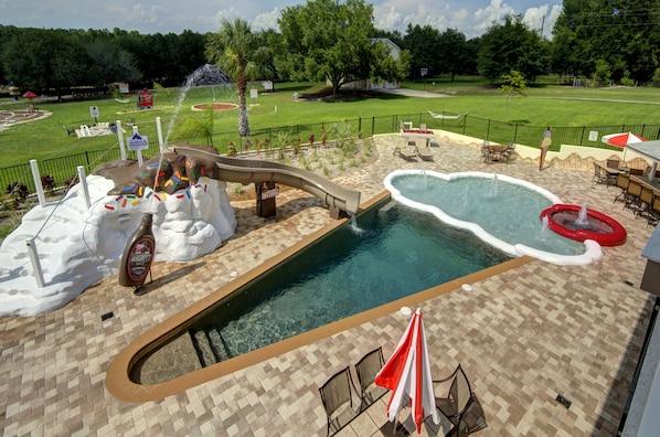 World's only ice cream pool! Hot tub is literally the "cherry on top!"