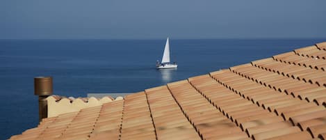 Blick aus dem Wohnzimmerfenster