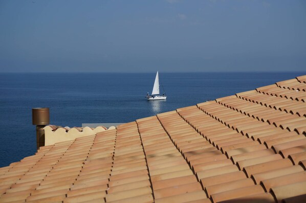 Blick aus dem Wohnzimmerfenster