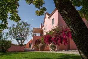 View of front terrace of the house