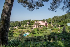 View of the Quinta and Chapel from the forest