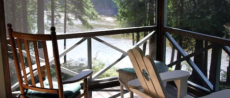 View from screened porch