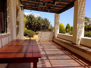 Yard with pergola