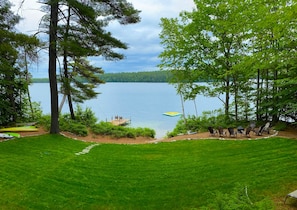 New for Summer 2021...GRASS! And easy-to-navigate steps to the beach.