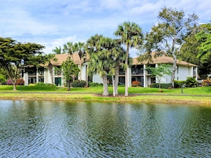 The condo is lakeside and facing south allowing sunshine from sunrise to sunset.