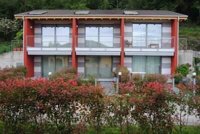 Apartment "Gelb" im Haus mit Seeblick, Parkplatz und Privatstrand