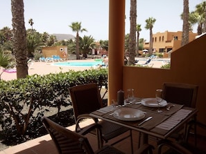 Private shaded terrace