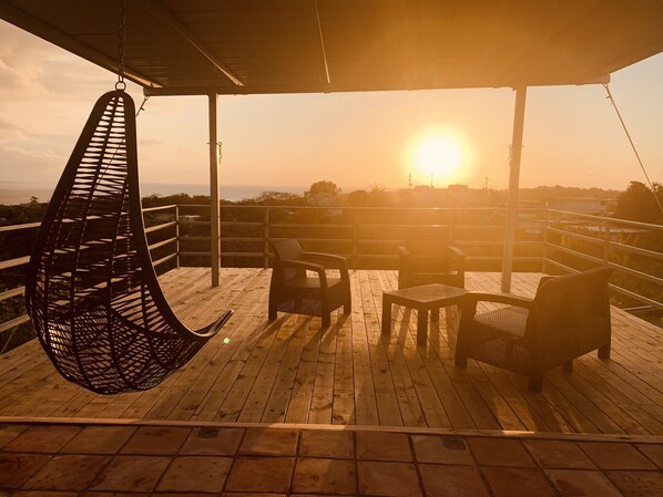 Rooftop Terrace Sunset