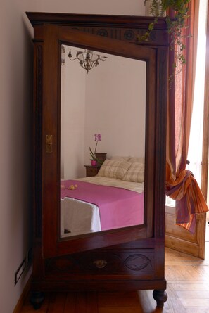 The bedroom closet