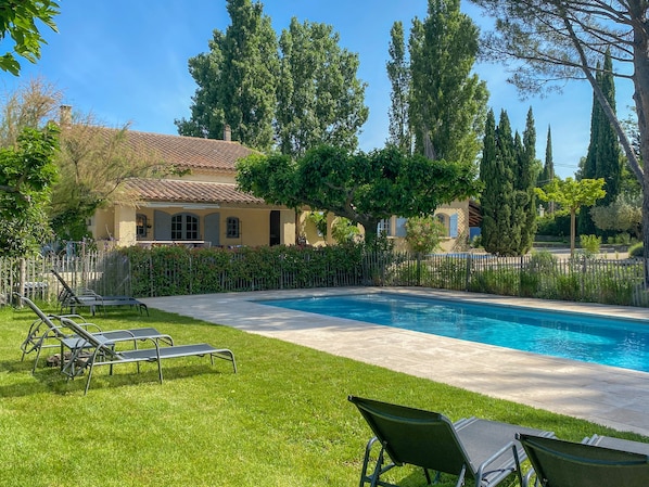 House from the swimming pool