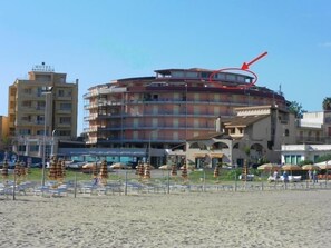 View of the house from the beach