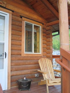 Relax and soak in the expansive mountain views from your front porch.