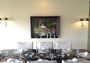Dining table seats 8-10