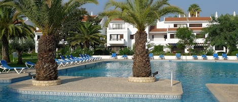 Apartment viewed from the pool