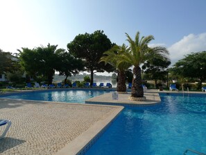 The lake viewed from the pool