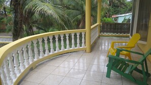 Upstairs balcony