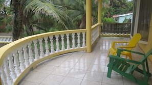 Upstairs balcony
