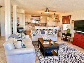 Open concept upstairs living space