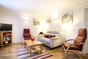 Super-comfortable leather sofa and armchairs