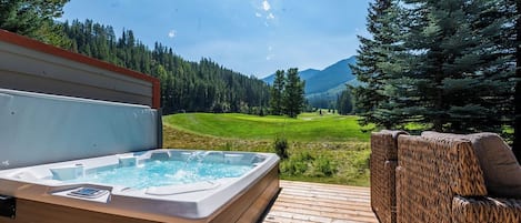 Enjoy the Hot tub and take in the views!