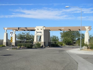 Front Entrance to Coyote Lakes Community