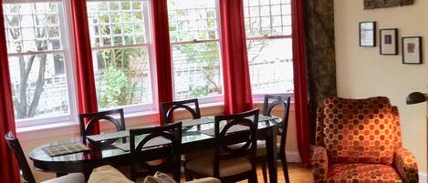 Living room and dining area 