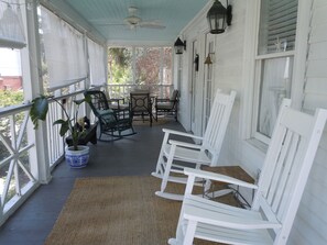 The screened front porch is the best  place for evenings & early morning coffee.