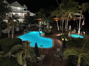 CBR Pool Area at Night