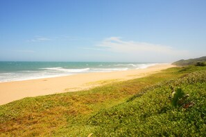 Miles of unspoiled beaches minutes' walk away.