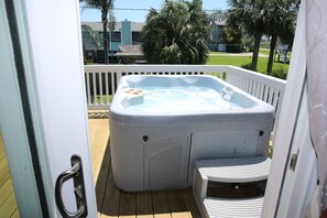 Hot tub on Large Deck