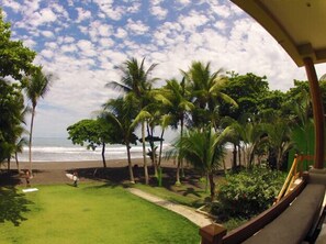 oceanfront on main surf break in Playa Hermosa