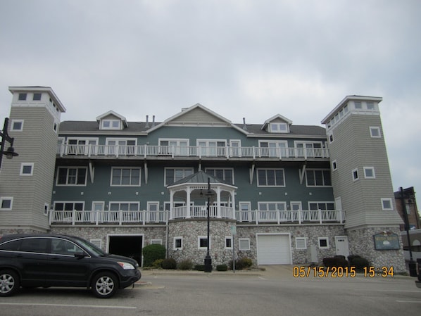 Exterior of building.  Condo on the 3rd level.