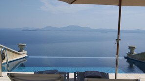 Vue to corfu bay from the pool