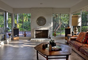 Living room with view of the garden