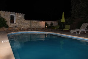 Pool at night