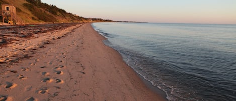 The historic shores of Cape Cod Bay.  Private sandy beach is steps away.