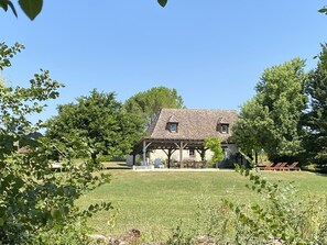 View of house from bottom of garden