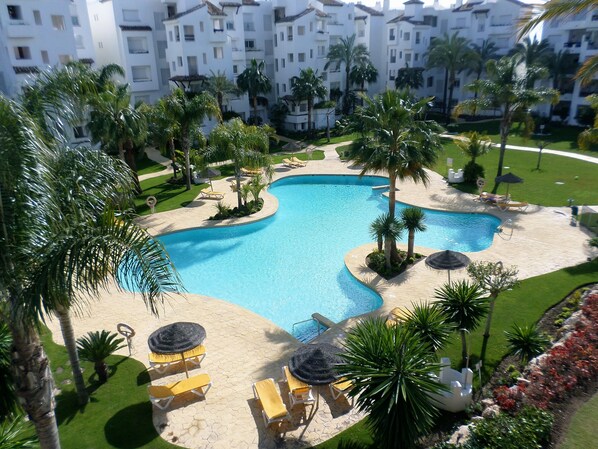 The pool from our apartment