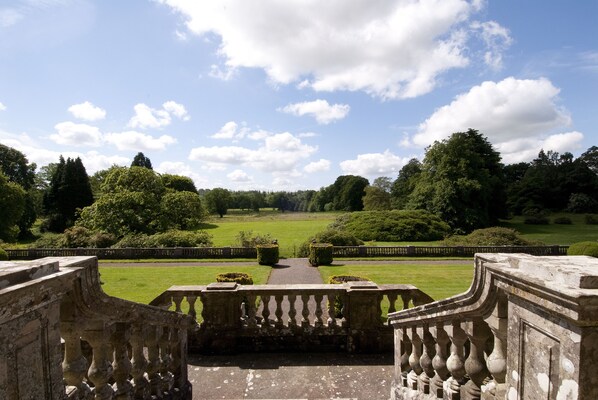 The view from the front of the house