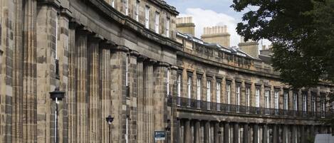 St Bernard's Crescent, the property is in the middle at the top