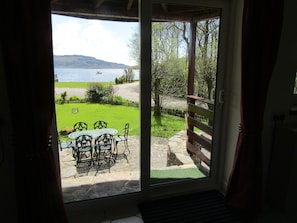 You have  incredible views of Loch Melfort, a great garden to have a BBQ