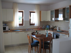 Open plan kitchen area