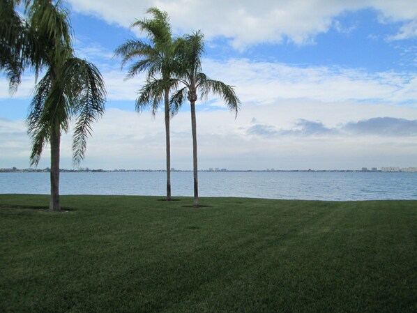 View from lanai
Very private as no sidewalk here
