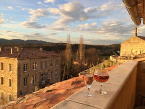 Watch the sunset from the roof terrace