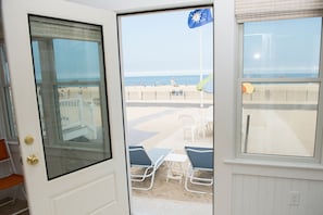 THE FRONT PORCH LEADS RIGHT ON TO THE BEACH!