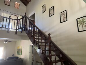 Beautiful purple heart staircase