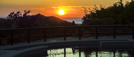 Pool and Sunset View